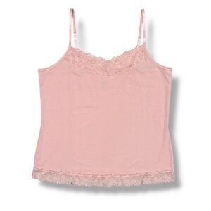 CATO Blush Pink Lace Trimmed Cami 22/24W